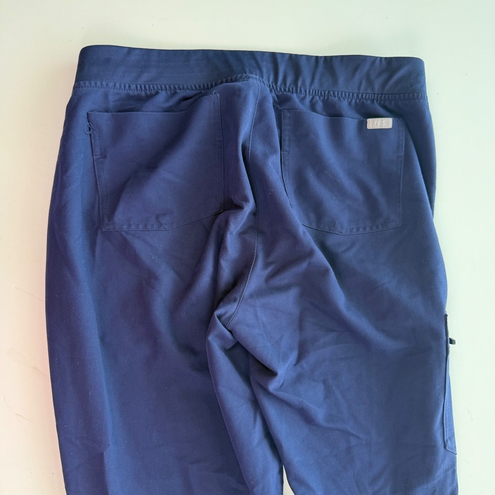 FIGS Jogger Scrubs Pants Royal Blue Orange Drawstring Womens Large Lot of 4 - Picture 14 of 16